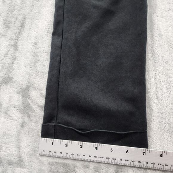 Chico's Pants Womens 0.5 S/6 Black So Slimming Mid Rise Cuffed Crop Leg Office - Picture 12 of 13